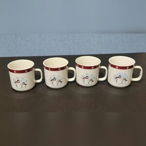 Royal Seasons Snowman mugs. Set of 4